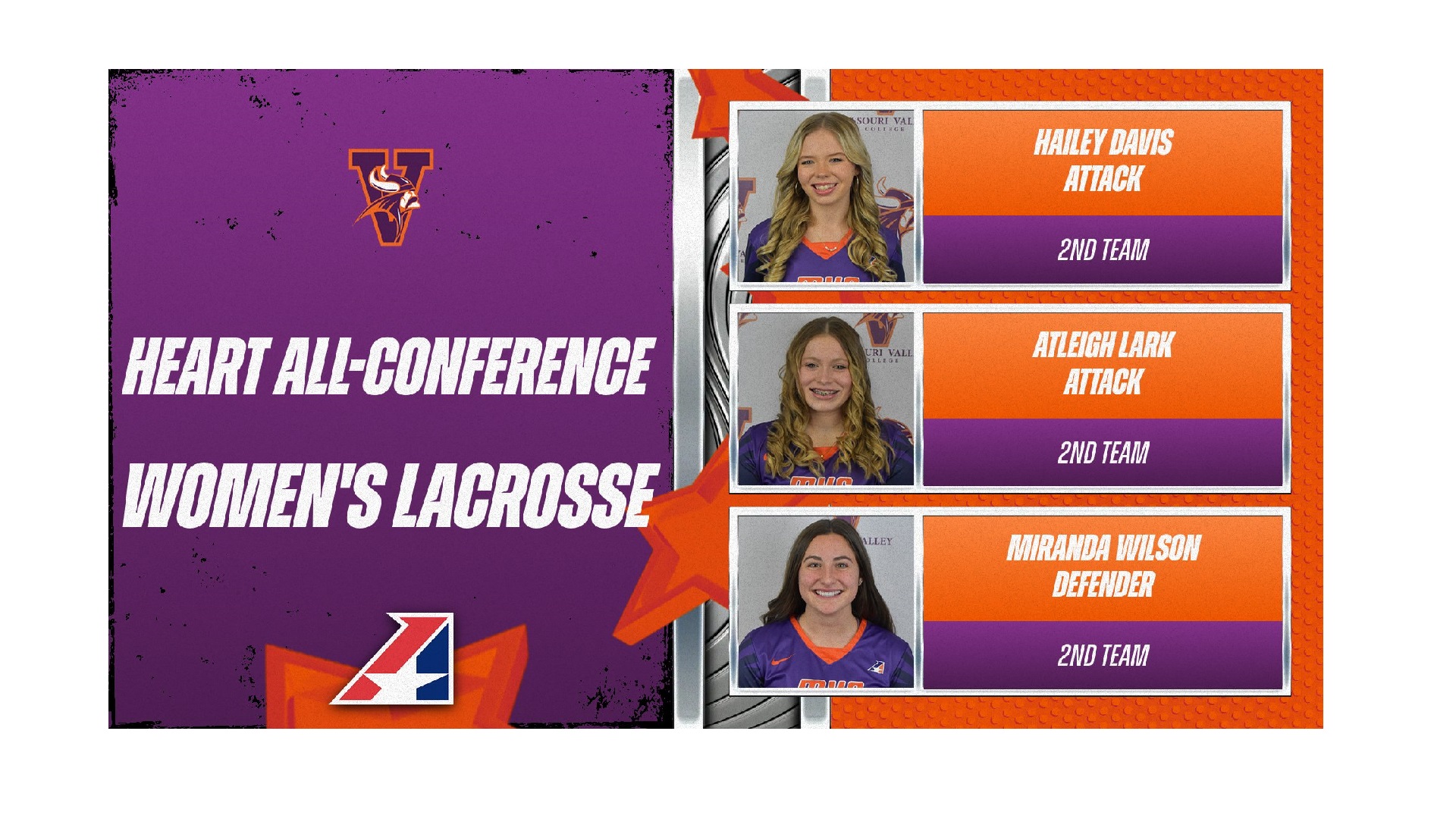 Women's Lacrosse Puts Three on All-Conference Team