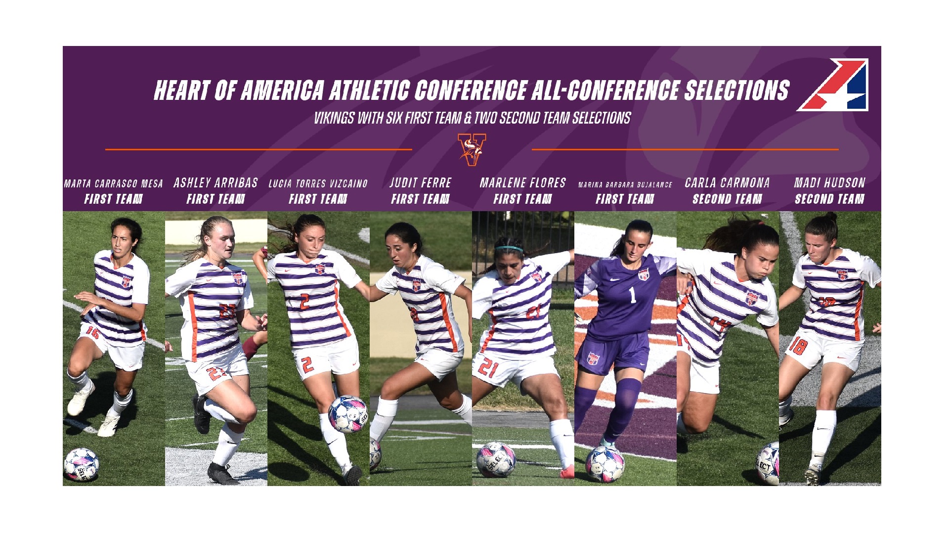 Women's Soccer With Eight on All-Conference Team, Individual Awards & Coach of the Year