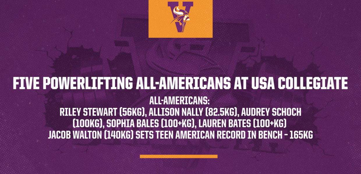 Powerlifting Produces Five All-Americans at USA Collegiate Nationals