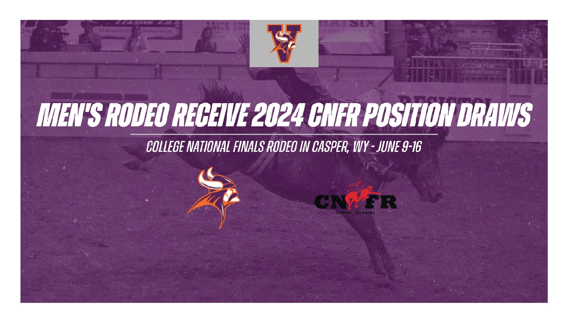 Men's Rodeo Receive Position Draws for 2024 CNFR
