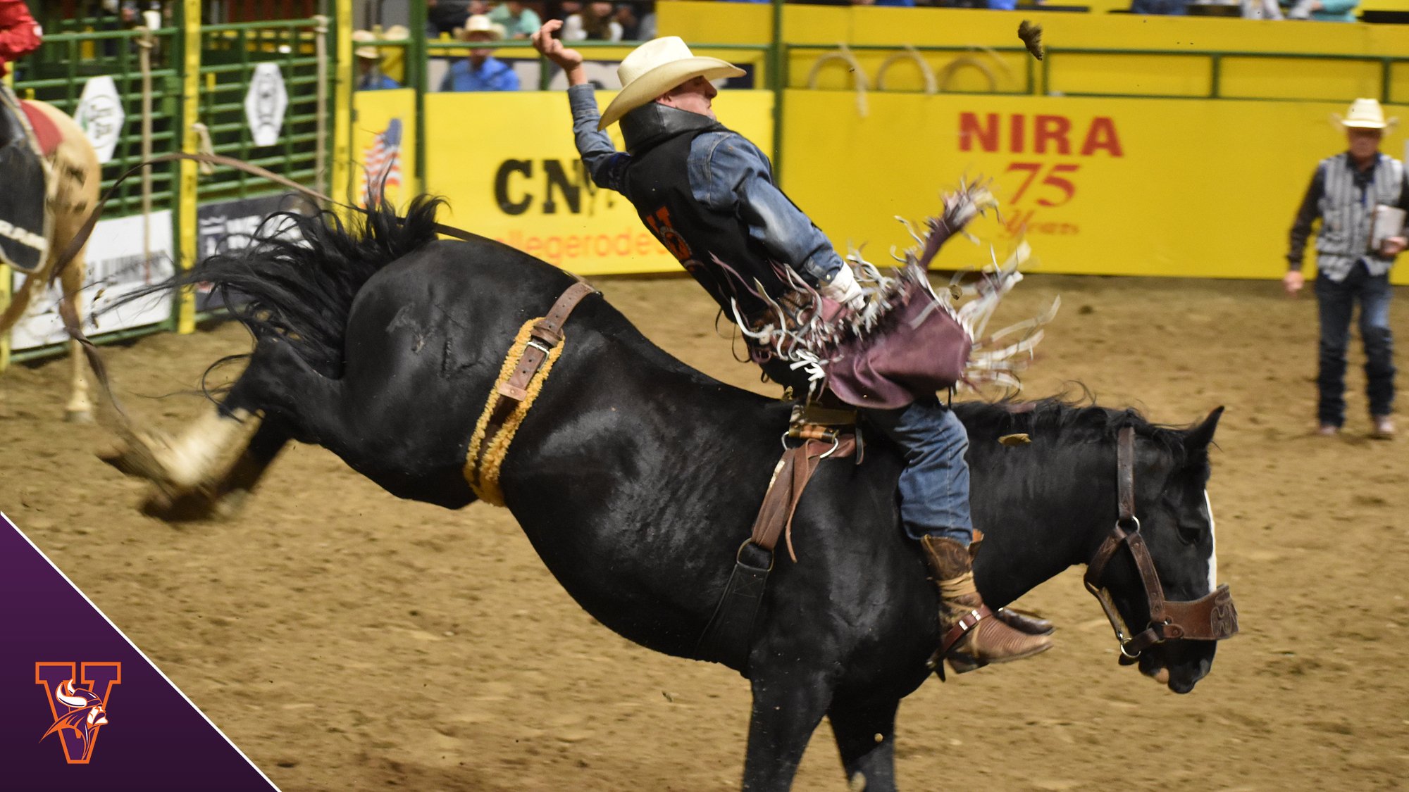Men's Rodeo Finishes Third Go-Round Performances at CNFR