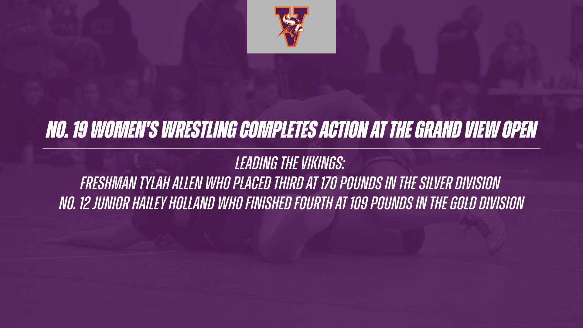No. 19 Women's Wrestling Completes Action at the Grand View Open