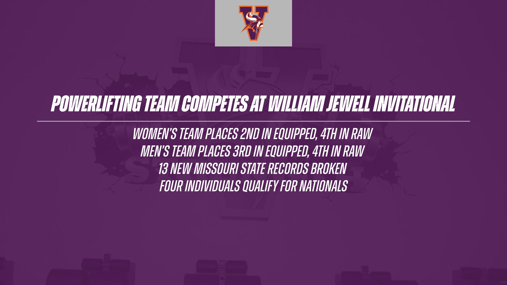 Powerlifting Competes at William Jewell Invitational