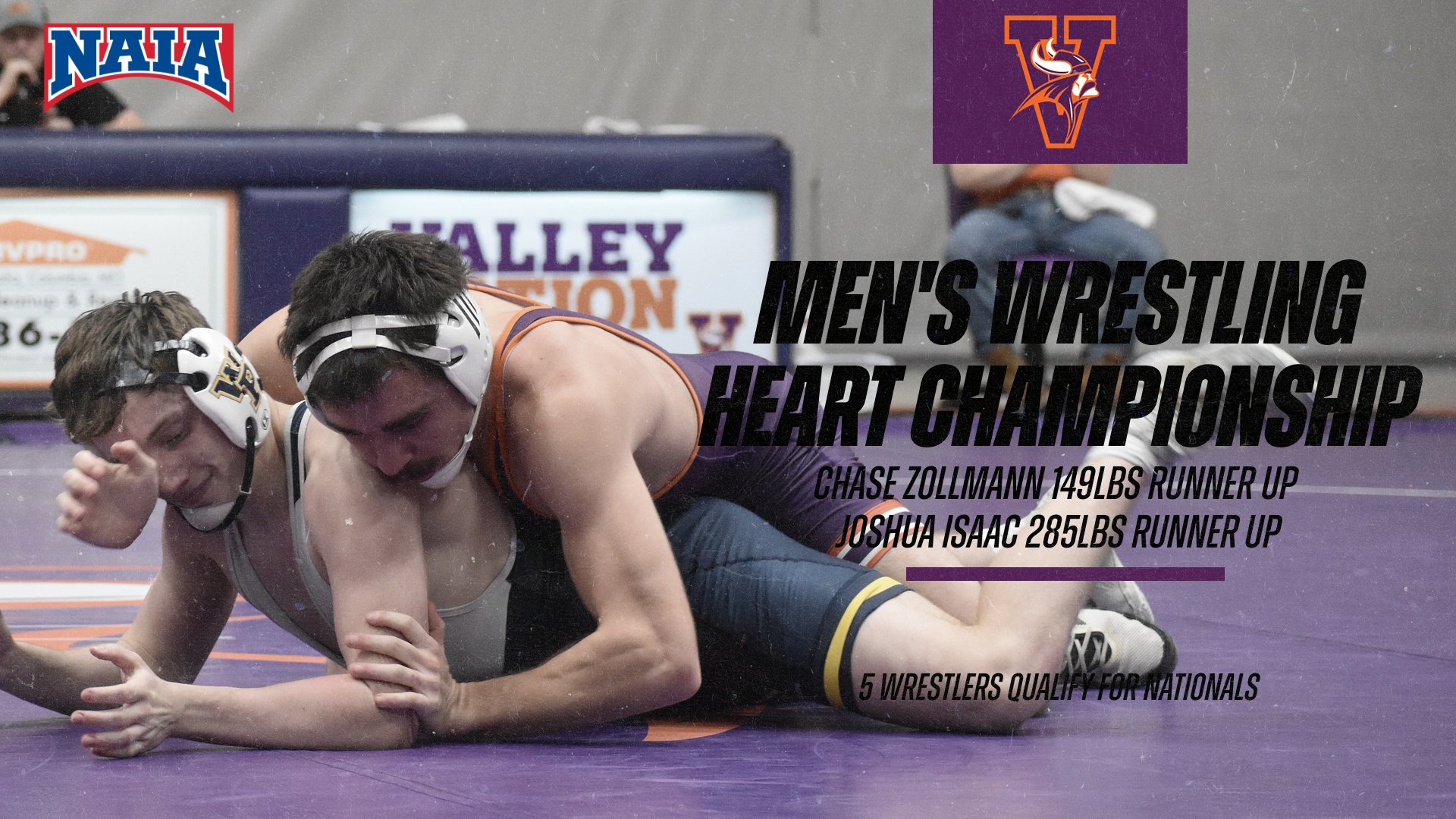 No. 16 Men's Wrestling Finishes Third at Heart Championship