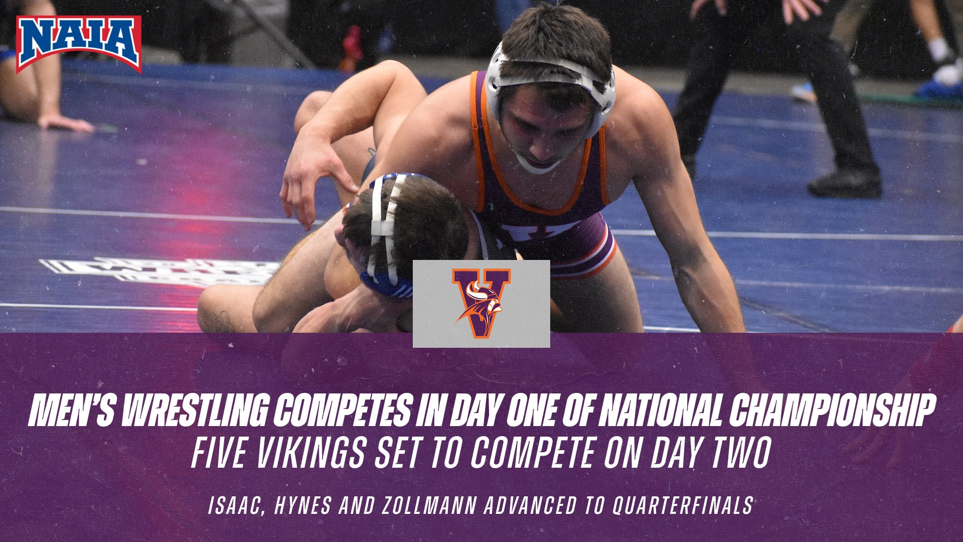 Men's Wrestling Competes in Day One of National Championship