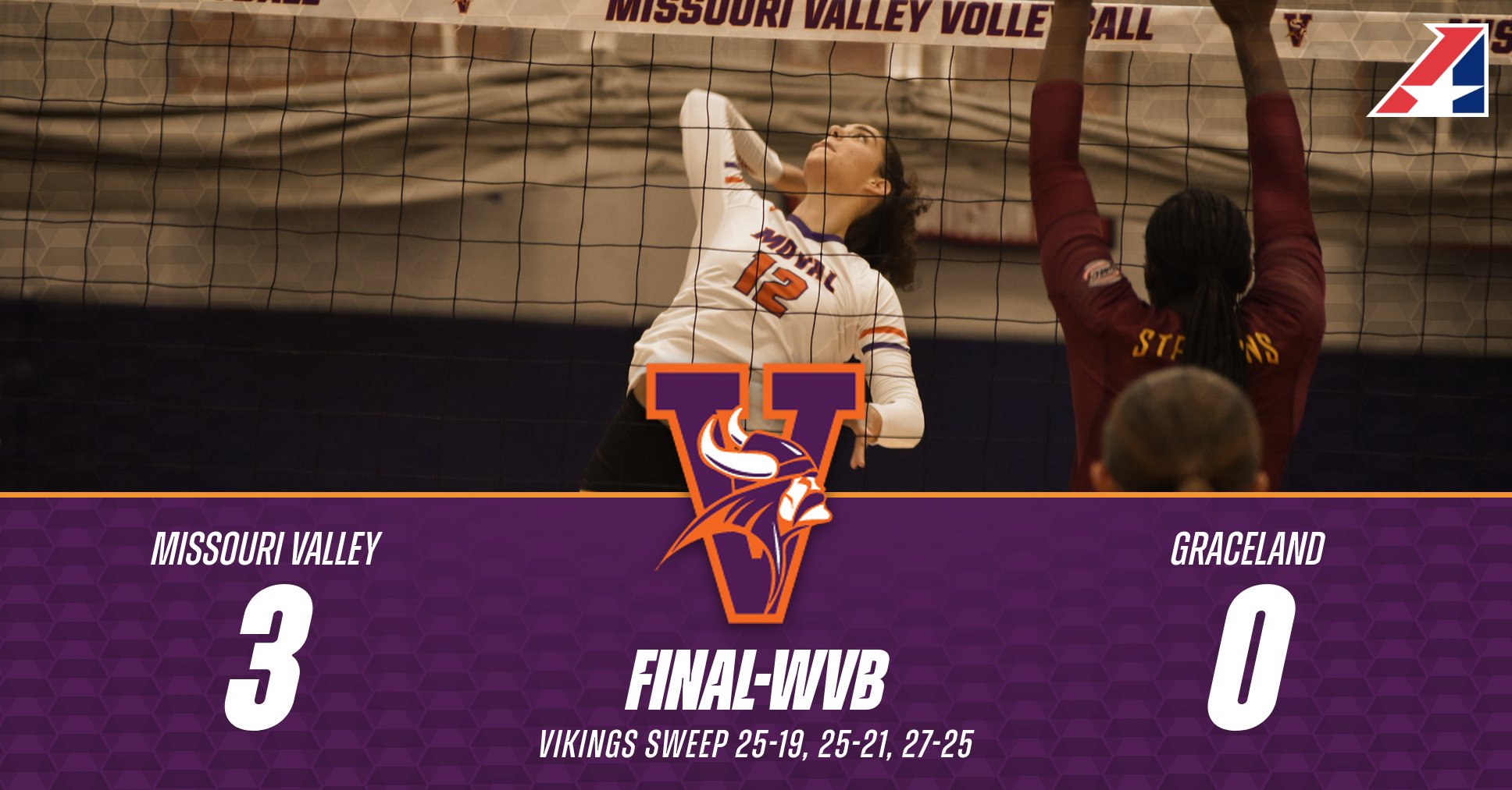 Women's Volleyball Sweeps Past Graceland on the Road